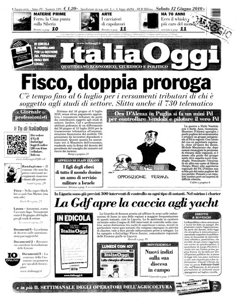 Italia oggi : quotidiano di economia finanza e politica